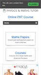 Mobile Screenshot of physicsandmathstutor.com